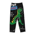 thumbnail image 4 of Fotbe Space Dino Cartoon Black Women's Pajama Pants,Sleepwear Pants,Pj Bottoms Drawstring And Pockets-Medium, 4 of 9