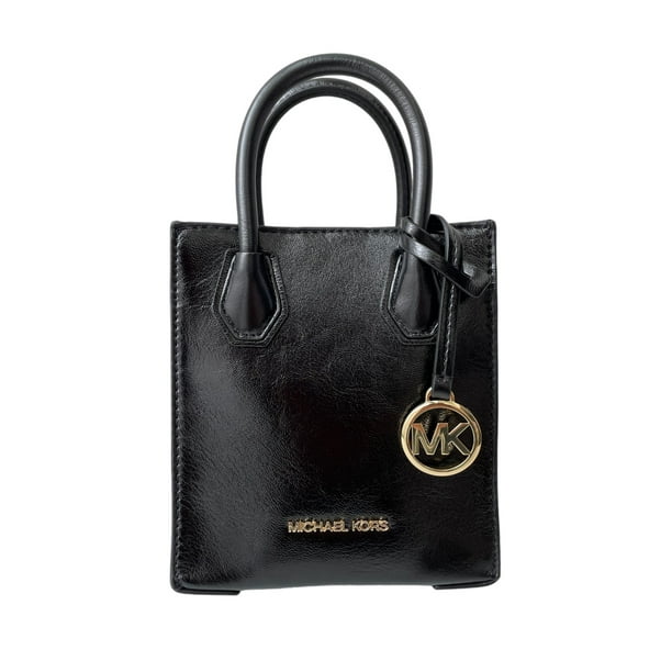 Bolsa Michael Kors Mercer Extra Small Patent Crossbody Bag Black