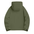 thumbnail image 4 of WTOBBY Men's Waterproof Breathable Hooded Jacket for Outdoor Sports - Windproof, Quick-Drying, Perfect for Hiking, Climbing, Fishing, and Hunting,Army Green L, 4 of 4