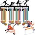 thumbnail image 7 of Track & Field Medal Holder Display Medal Hanger Sports Rack Wall Mount Frame Iron Decor Medal Hangers Organizer for Hanging Medals, 7 of 7