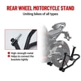 thumbnail image 1 of Kojooin Motorcycle Rear Wheel Lift Stand with Clamp Plates and V-Style Support Head, Universal Fit, 440 lb Capacity, 1 of 8