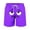 Purple, variant on CYRBOKO Boys Beach Shorts, Elastic Waist Quick-dry Loose Drawstring Funny Shorts for Summer Orange Size 9-10 T
