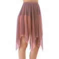 thumbnail image 1 of Handkerchief Hem Mesh Wraps Ballet Classwear Dance Skirt Competition Performance Clothes with Elastic Waistband FWZ, 1 of 6