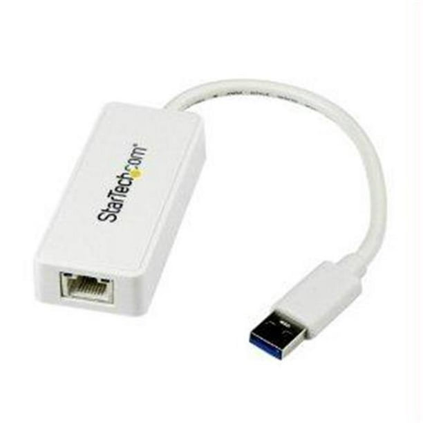 Startech USB 3.0 to Gigabit Adapter NIC w/ USB Port White