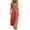 Orange#womens one piece jumpsuit button up, variant on Summer Jumpsuits for Women Halter Button Down Sleeveless Romper Casual Jumpers Loose Wide Leg Overalls with Pockets Orange,XXXL