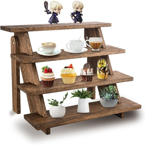 Wooden Cake Stand, Farmhouse Display Stand for 24 Cupcakes