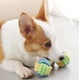 thumbnail image 3 of Juguetes de cuerda para perros pequeños, mandíbulas de perro, juguetes interactivos de algodón para masticar, nudos de cuerda de algodón y pelota para perros, cachorros JM, 3 of 5