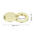thumbnail image 2 of Uxcell Copper Peephole Cover Rotating Door Viewer Covers With Self-Adhesive Tool For Home 5/8" Imitation Gold, 2 of 6