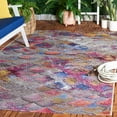 thumbnail image 2 of SAFAVIEH Barbados Lorcan Geometric Indoor/Outdoor Area Rug, Grey Purple/Blue Gold, 8' x 10'5", 2 of 11
