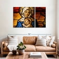 thumbnail image 2 of Elephant Stock Love Of Virgin Mary Wall Art - Horizontal Multi Panel Canvas - Living Room Wall Decor - Religion And Spirituality Multi Panel - Orange And Blue Decor - 57" x 36", 2 of 8