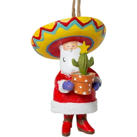 Cape Shore Sombrero Santa Claus Cartoon Christmas Ornament Decoration