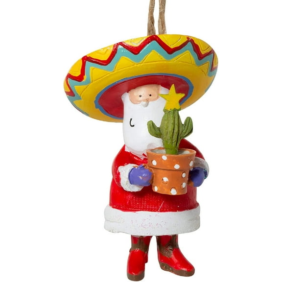 Cape Shore Sombrero Santa Claus Cartoon Christmas Ornament Decoration