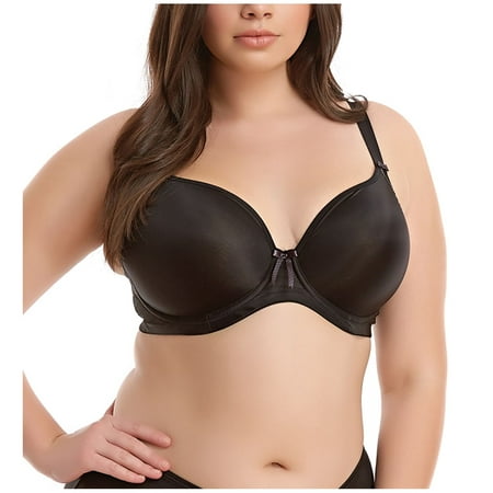 Elomi Bijou Molded Plunge Underwire Bra (8722) 42F Black