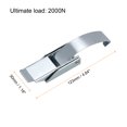 thumbnail image 2 of Uxcell 2Pack 4.84" 304 Stainless Steel Draw Toggle Latch with Spring-Steel Hook Silver, 2 of 6