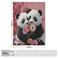 thumbnail image 4 of Orinice Panda Blanket Fleece Warm Soft Cozy Blanket Throw Couch Bed Print Couch and House Decor Gift Idea Throws, for Sofa for Kids Teen Young Boys Girls,  40x50in, 4 of 6