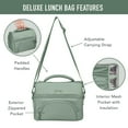 thumbnail image 4 of Bentgo 4-Piece Deluxe Set With Insulated Lunch Bag, Ice Packs & Bento Classic (Khaki Green), 4 of 4