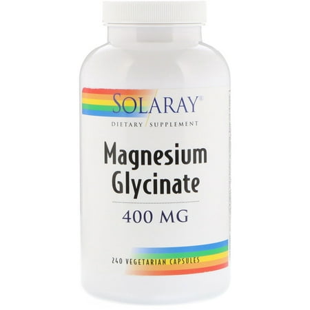 Solaray  Magnesium Glycinate  400 mg  240 Vegetarian (Best Way To Take Magnesium Glycinate)