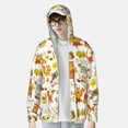 thumbnail image 4 of Kll Autumn Forest Animals Print Men'S Women’s Upf 50+ Sun Protection Outdoor Hoodie Jacket Long Sleeve Fishing Hiking Performance Shirt- X-Large, 4 of 8