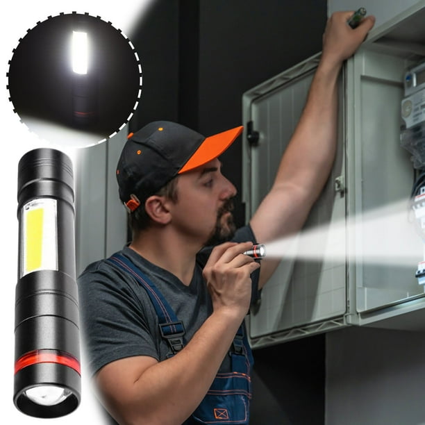 Linterna Led Recargable de Alta Potencia de 250.000 Lúmenes, Superbrillante, 5 Modos, Luz de Trabajo Cob, Ipx6, Potente Linterna de Mano.
