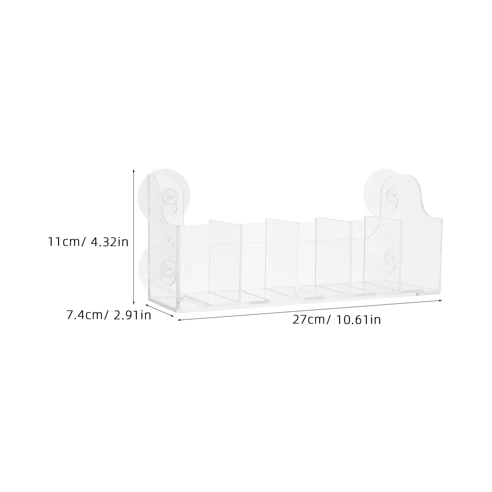 OUNONA Transparent Cup Shelf for Fridge Door, Space-Saving Beverage and Chocolate Storage Organizer