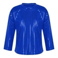 thumbnail image 2 of TOOYOU Girls T-Shirt Casual Sequin Glitter Clothes Party Gown Long Sleeves Top Casual Loose Tops For Toddler Blue Size 18-24 Months, 2 of 6