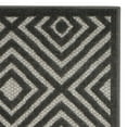 thumbnail image 3 of SAFAVIEH Cottage Flor Geometric Diamonds Indoor/Outdoor Runner Rug Cream/Grey, 2'3" x 8', 3 of 5