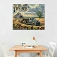 thumbnail image 3 of Nawypu Farmhouse Barn Truck Wall Art Rustic Modern Barn Truck Cross Pictures Wall Decor Christian Motivational Quotes Canvas Prints Framed Modern Home Artwork for Living Room Bedroom Bathroom, 3 of 5