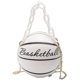 thumbnail image 1 of Bolso de baloncesto rosa de cuero para mujer con personalidad, monederos de pelota nuevos 2022, 1 of 5