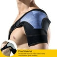 thumbnail image 4 of mmirethe Rubber Shoulder Brace Breathable Dual Layer Adjustable Thermal Unisex Replacement Left Right Sweat Absorbent Support Black, 4 of 6