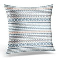thumbnail image 1 of EREHome Blue Aztec Ethnic Pattern Geometric Drawn Pillow Case Pillow Cover 20x20 inch, 1 of 1