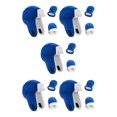 thumbnail image 1 of Sonducket Sombrero para niños pequeños Cómodos mitones de lana de algodón Buena elasticidad Forrado con vellón Guantes de invierno a prueba Azul zafiro 5piezas, 1 of 6