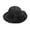 Black, variant on Ticikt Ladies Rolled Edge Small Top Hat Summer Casual Bow Hat Small Basin Hat Retro Sun Hat Fisherman Hat,Color:Black