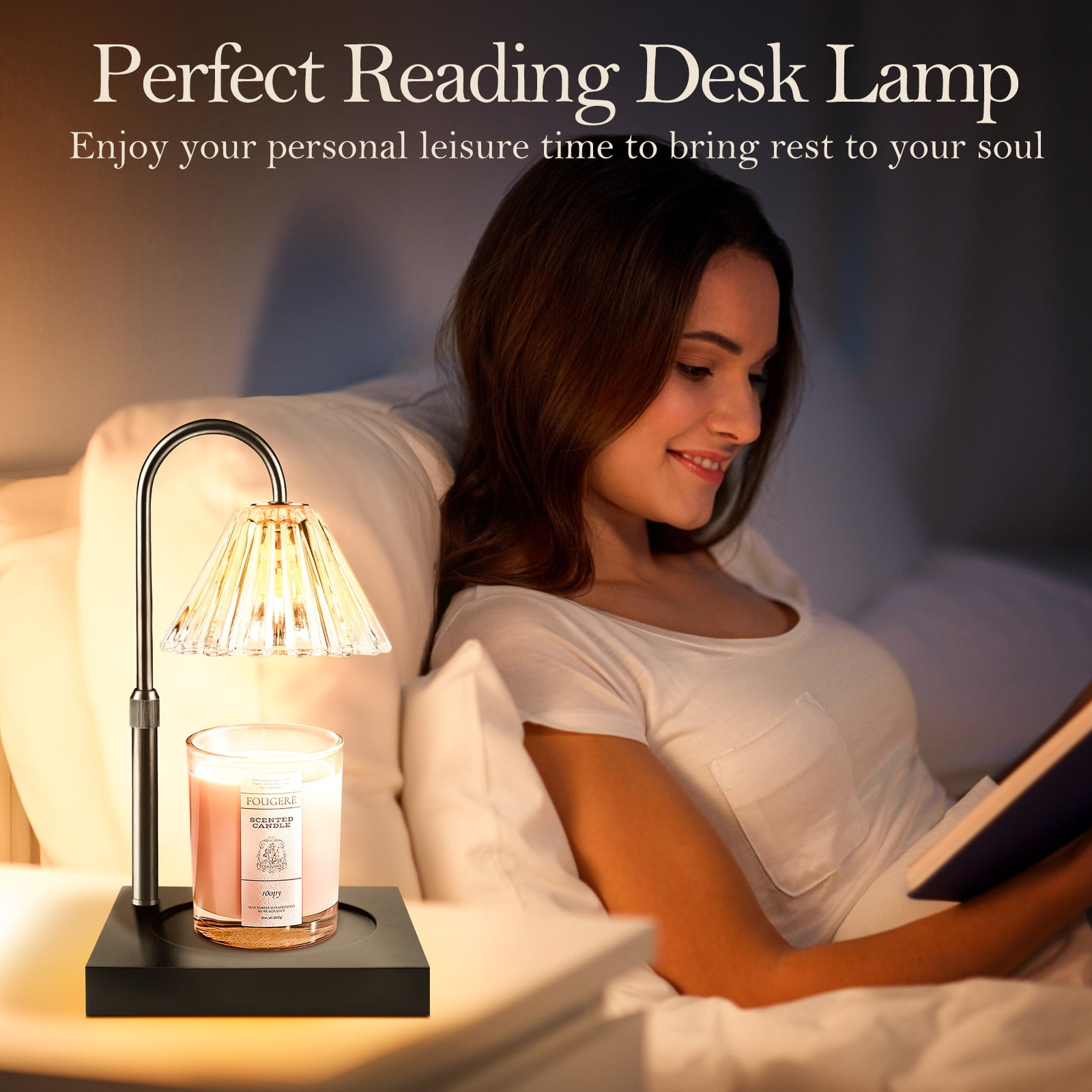 UNTIMATY Candle Warmer Lamp, Adjustable Height Candle Warmer with Timer, Dimmable, Home Decor Wax Me(图5)