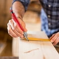 thumbnail image 2 of Red Metal Long Head Hole Woodworking Pencil Engineering Marking Pen With Drying Ink And Precision Design For Woodworking And Construction Projects, 2 of 8