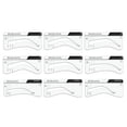 thumbnail image 3 of Kit de sellos para cejas Madluvv con plantillas: perfilador fácil para cejas de aspecto natural. Kit de plantillas para cejas popular entre profesionales. Incluye 9 formas, cepillo, bolsa de viaje y s, 3 of 9