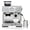 silver, variant on CazToi Professional Semi-Automatic Pressure Coffee Maker, All-Metal Body, Countertop Coffee Machine for Home