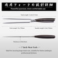 thumbnail image 5 of Meat Fork 7 Inch, Razor  Double-Prong Carving Fork for Meat, Professional  High Carbon Stainless Steel Kitchen Serving Fork for Turkey and Barbecue, 5 of 7
