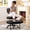 Dark Black, variant on Ergonomic Cross Legged Office Chair with Wheels - Adjustable Height for Meditation, ADHD Desk & Yoga - Wide Criss Cross Design with Lumbar Support, Kneeling Chair - Black