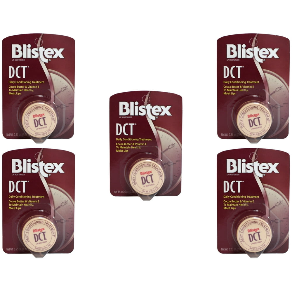 5 Pack Blistex DCT Daily Conditioning Treatment For Lips 0.25 oz Each