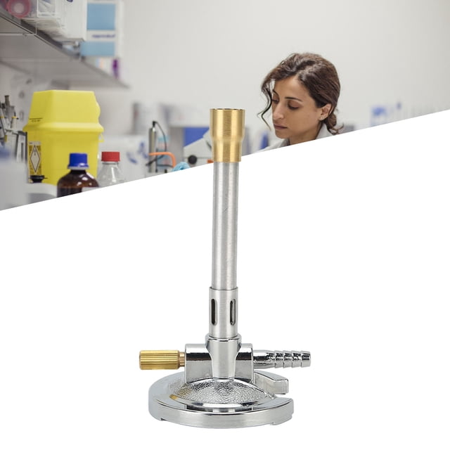 Quemador De Calefacción De Laboratorio, Quemador De Gas De Laboratorio Calefacción De Alta Temperatura Ajuste De Gas Portátil Profesional Tamaño De Llama Controlable Para