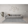 thumbnail image 3 of Ahgly Company Indoor Round Abstract Gray Modern Area Rugs, 3' Round, 3 of 4
