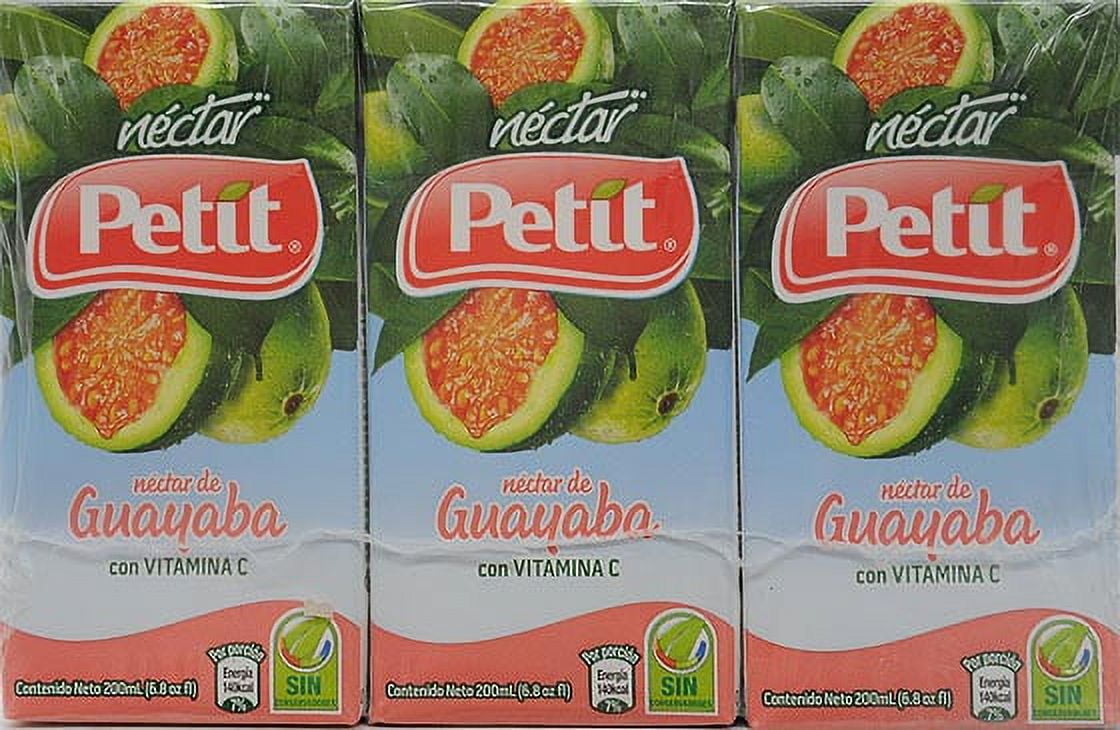 (4 pack) Petit Guava Nectar Juice 6.8 fl. oz, 3 Pack, Nectar Juice