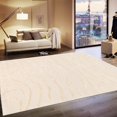 thumbnail image 4 of Pasargad Home Edgy 9' x 12' Hand-Tufted Silk and Wool Ivory Rug, For Indoor Space and all Age of Group, 4 of 5