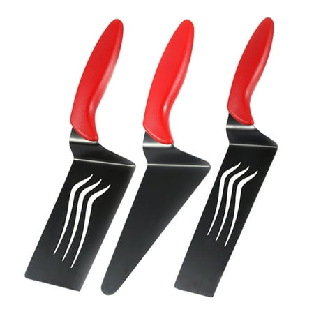 

BESTONZON 3pcs Stainless Steel Shovels Practical Steak Spatulas Pizza Shovels for Home