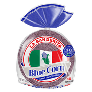 La Banderita Blue Corn Small Street Taco Tortillas, 14.9 oz, 18 Count