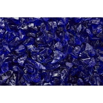 COBALT BLUE Multi Purpose Premium Decor & Fire Glass Rock 2-pound 1/4"-1/2" inch - For Use In Fire Features, Aquariums, Apothecary, Jars, Vase, Potted Plants, Fire Bowls, Etc.