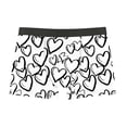 thumbnail image 2 of UVEASISHA Valentines Day Underwear for Men Funny Love Heart Graphic Boxer Briefs Comfy Elastic Waist Swim Trunks Soft Casual Holiday Underpants White XXL, 2 of 3