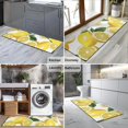 thumbnail image 2 of Yellow Lemon Fruit Slices White Pattern Kitchen Rug Mat,Kitchen Runner Rugs Non Skid Washable,Decorative Kitchen Floor Mats for Kitchen,Sink,Laundry,17"X47", 2 of 5