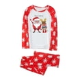 thumbnail image 3 of Conjunto de pijamas familiares de Navidad, conjunto cómodo de dos piezas con estampado de texto, Top de manga larga, pantalones elásticos, Atuendo para padres e hijos, 3 of 4
