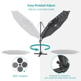 thumbnail image 5 of FLAME&SHADE 11FT LED Cantilever Patio Umbrella – Ultimate Outdoor Comfort with 360° Rotation and Canopy Angle Adjustment,Anthracite, 5 of 7